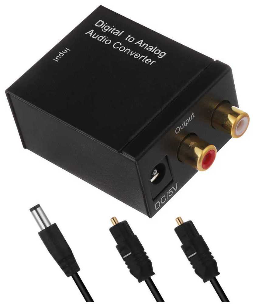 Конвертер звуковой с оптики (S/PDIF) на тюльпаны (AV, RCA) с питанием фотография 3