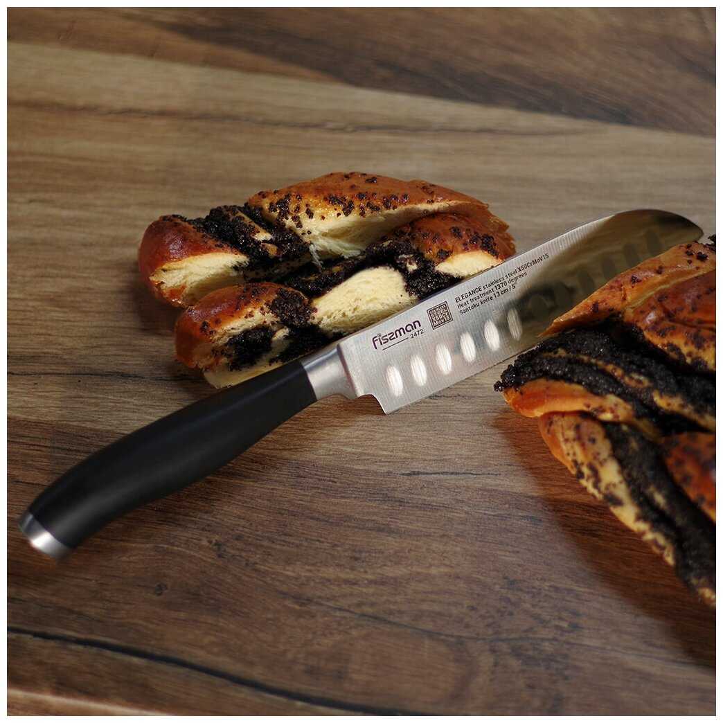 Нож кухонный Fissman Сантоку Elegance фотография 4