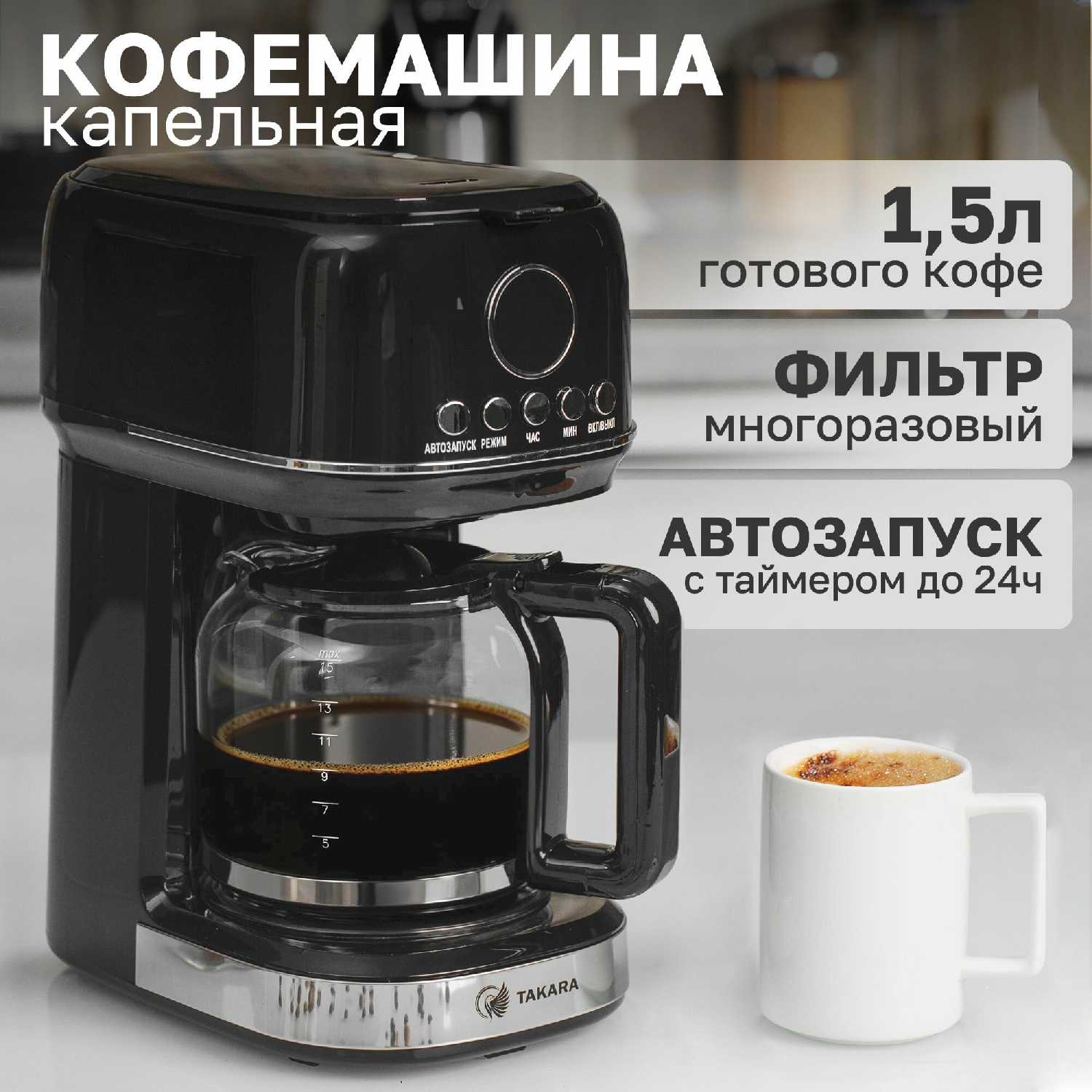 Кофеварка капельная TAKARA CM-273