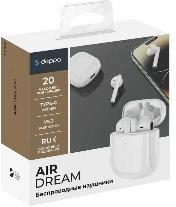 Беспроводные наушники Deppa Air Dream фотография 2