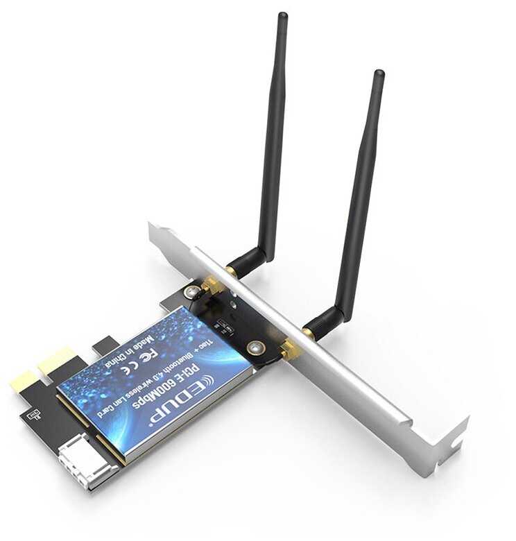 Сетевая карта MyPads PCIE WI-FI Bluetooth 4.0 600Мбит/с 2.4GHz/5GHz (EP-AC1605)