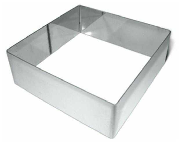 Форма для кондитерских изделий Квадрат 10х10 см, h 4 см, Paderno 4140135