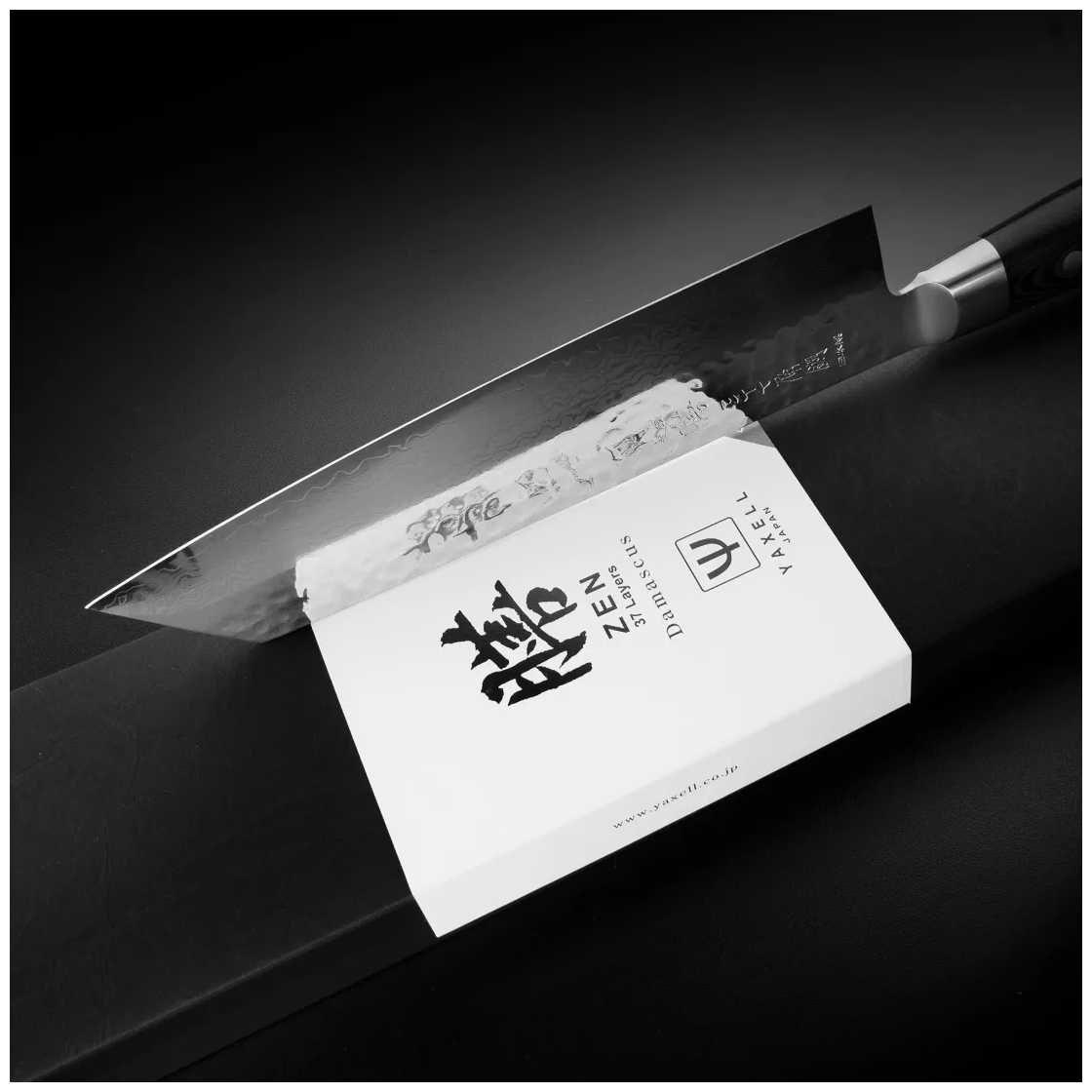 Нож кухонный Kiritsuke 20 см ( 37 слоев) дамасская сталь YAXELL Zen арт. YA35534 фотография 7