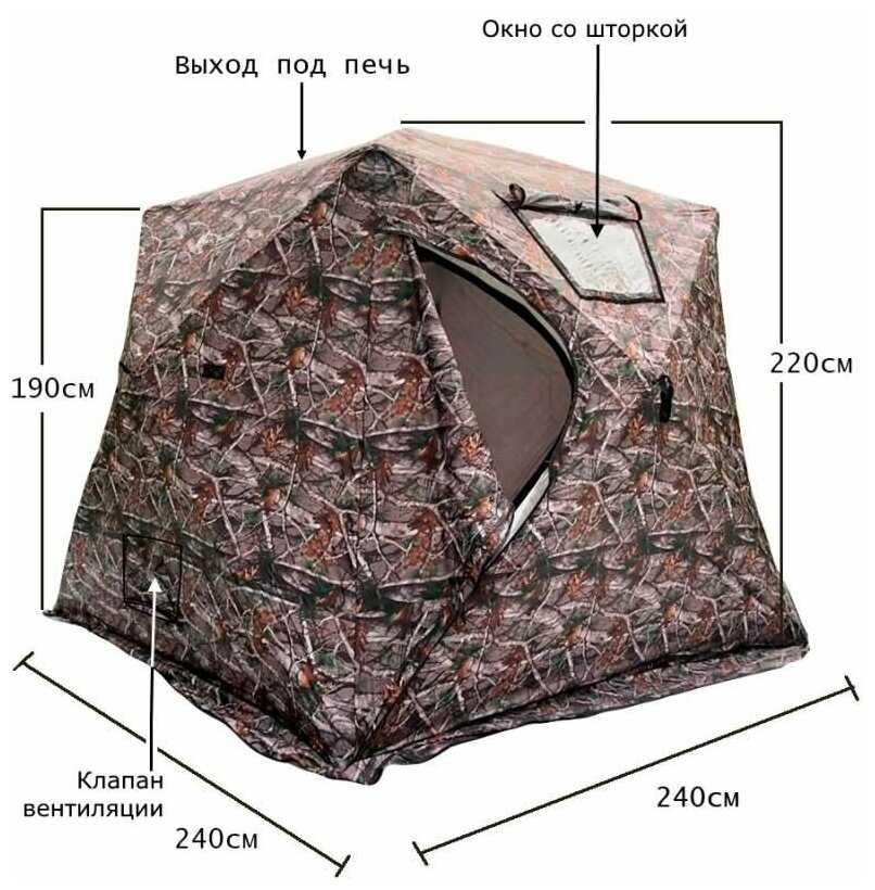 Палатка Terbo Mir 3 VC (теплый пол в комплекте) фотография 7