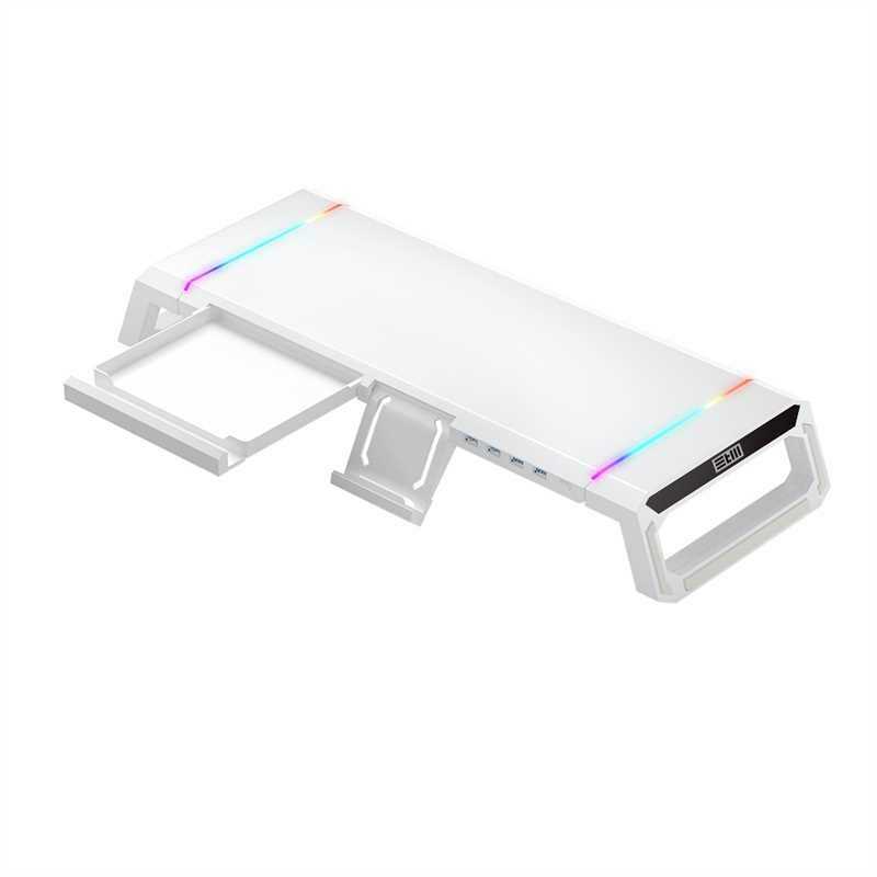 Подставка столик STM MS2RGB для монитора, моноблока, ноутбука, принтера, подсветка RGB, 4 порта USB 3.0 фотография 6