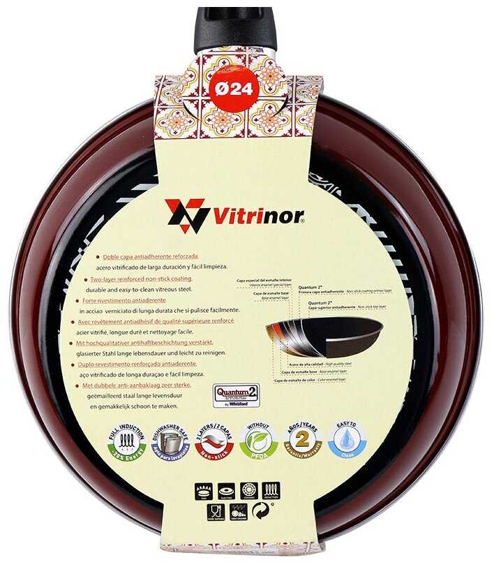 Сковорода Vitrinor Authentique Burgundy 24 фотография 4