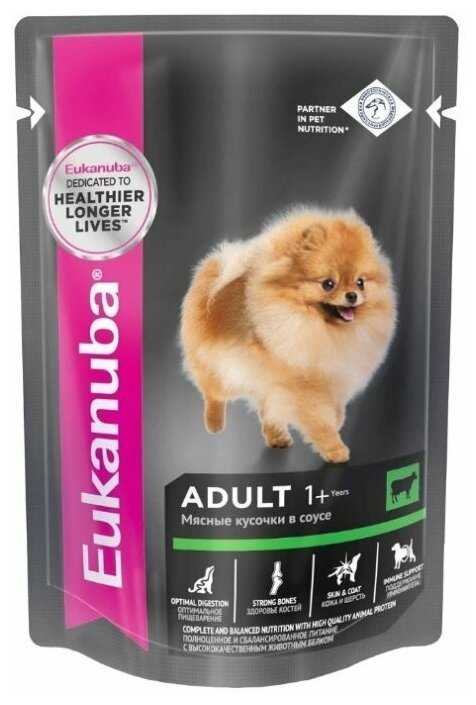 Корм для собак Eukanuba для здоровья кожи и шерсти, говядина фотография 15