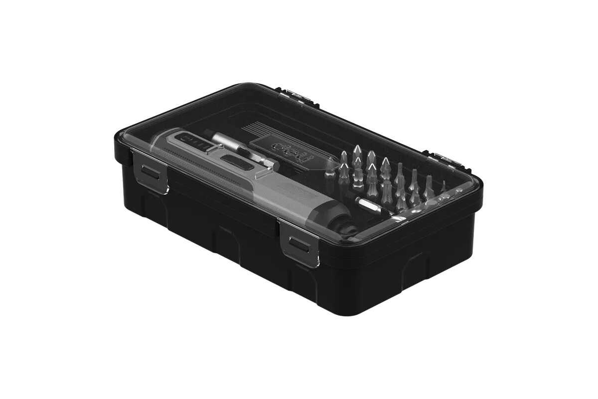 Отвертка аккумуляторная Deli Отвертка аккумуляторная прямая DL-DP04-E1B2 (3,6В, 2А/ч, 5Нм, реверс, подсветка, кейс) фотография 10