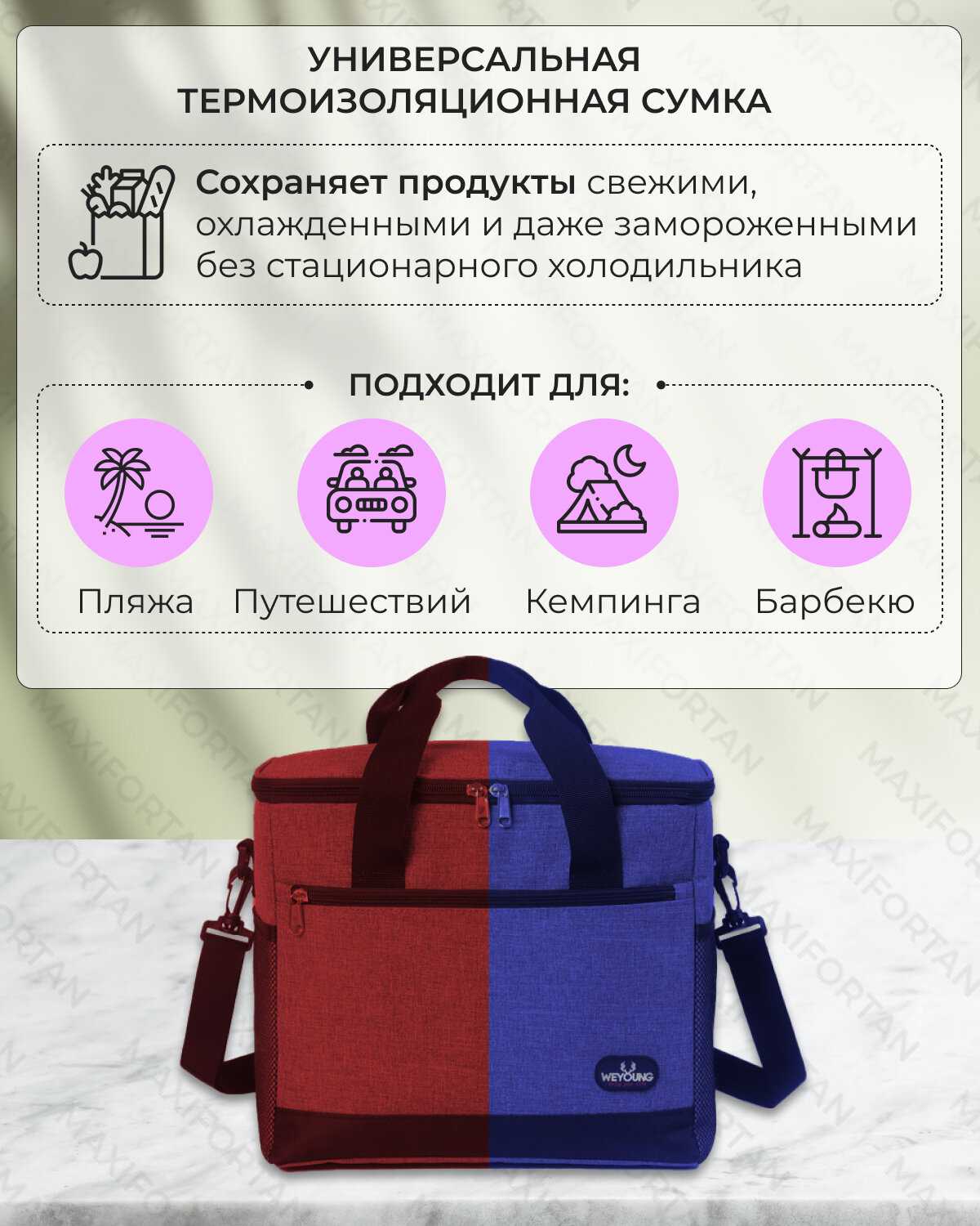 Сумка-холодильник MAXIFORTAN Сумка-холодильник 30 л (MAXIFORTAN) фотография 29