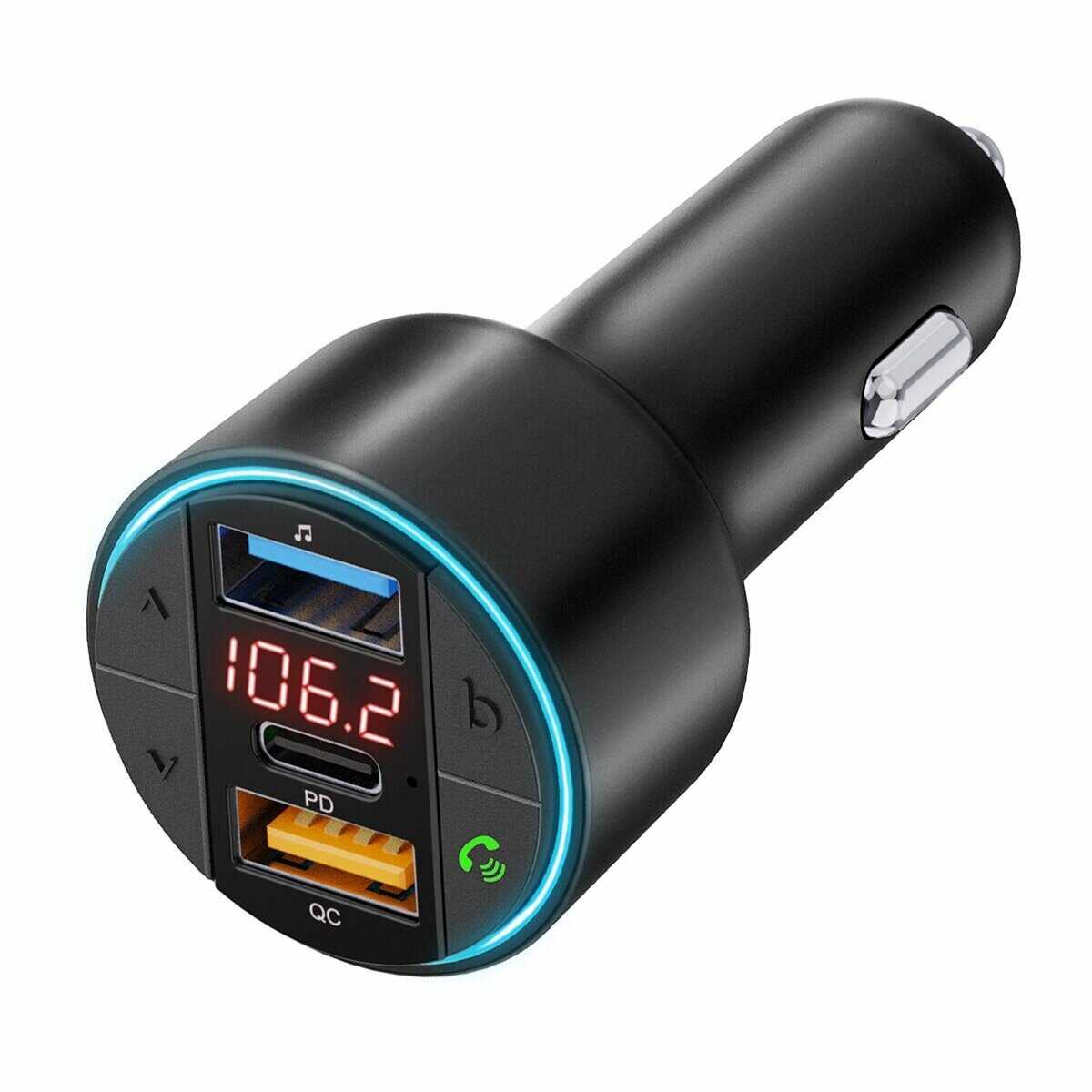 Авто FM трансмиттер MIVO MF-08 Bluetooth QC3.0 SIRI