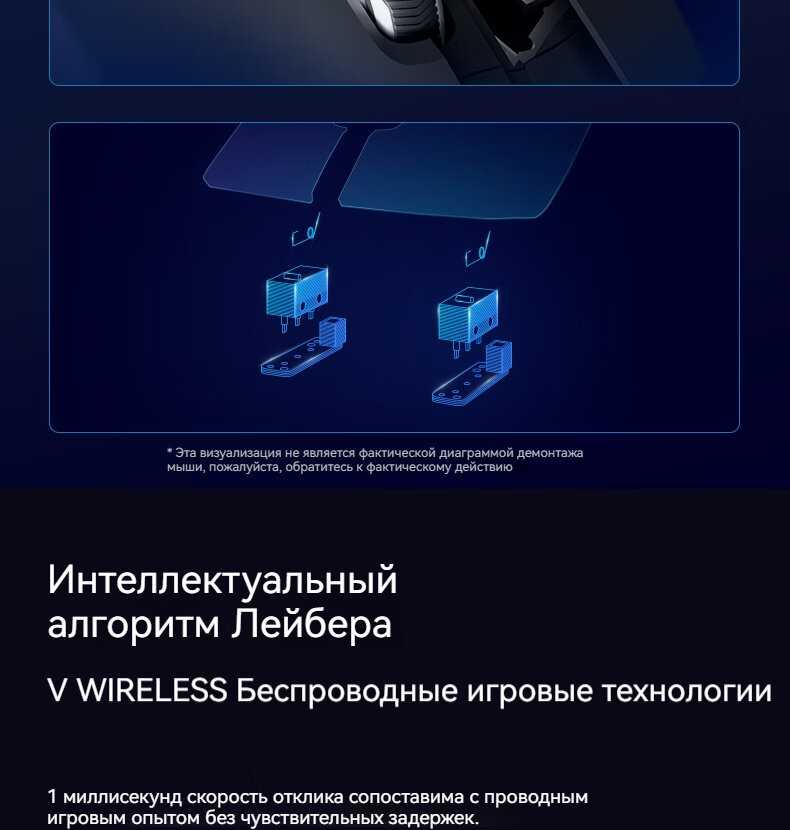 Беспроводная игровая мышь Rapoo VT9PRO (PAW3398) фотография 11