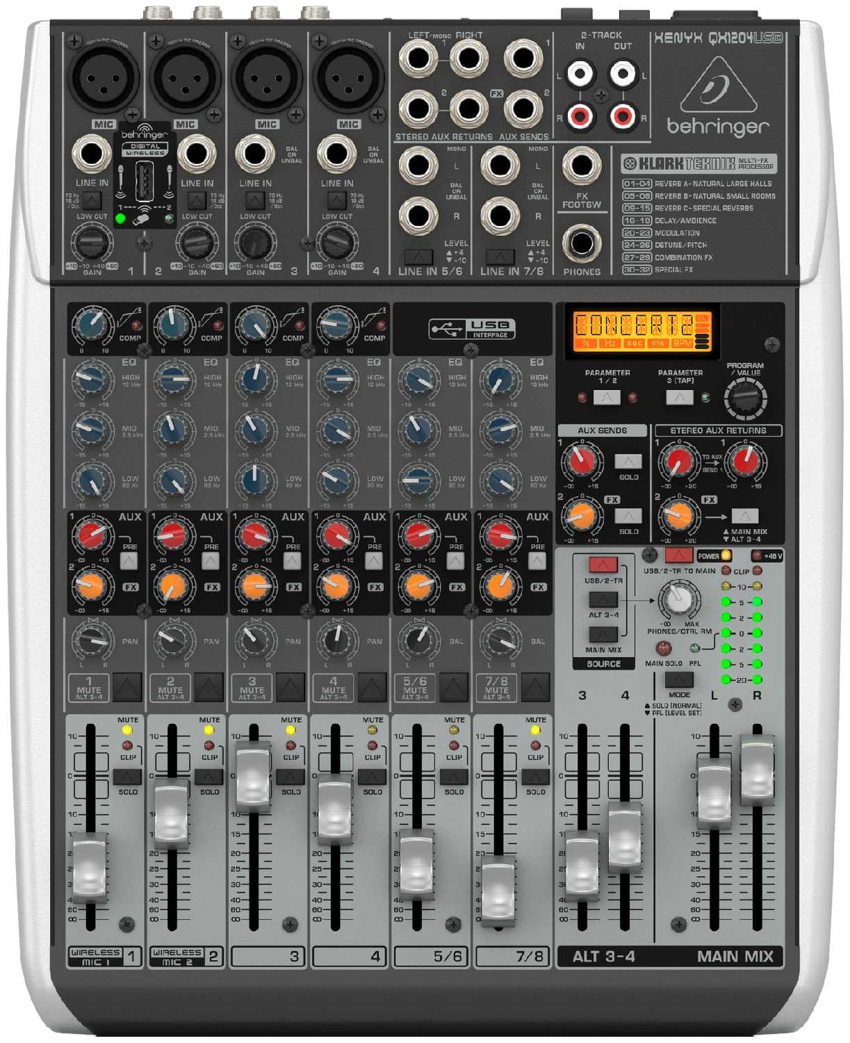 Микшерный пульт BEHRINGER Xenyx QX1204USB