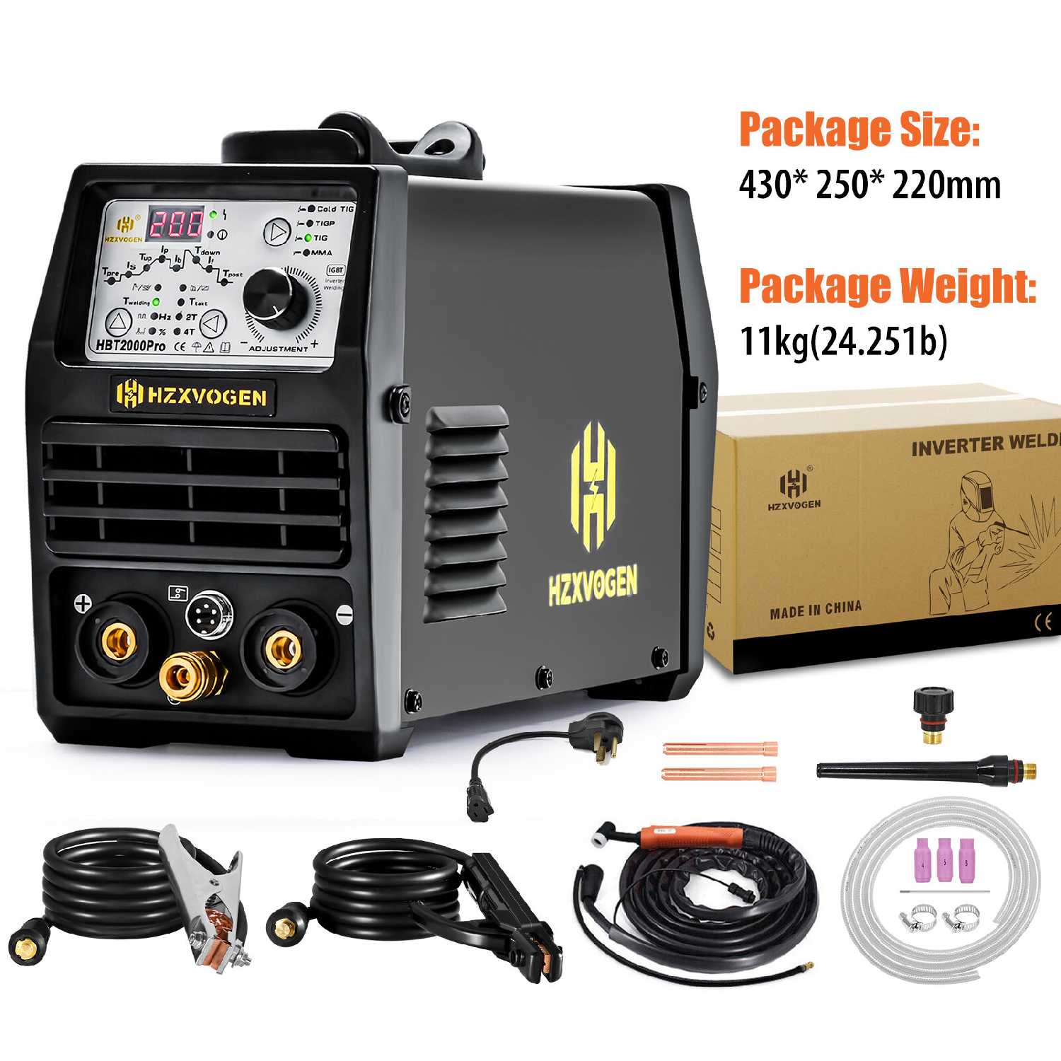 TIG сварочный аппарат HZXVOGEN HBT2000P фотография 13