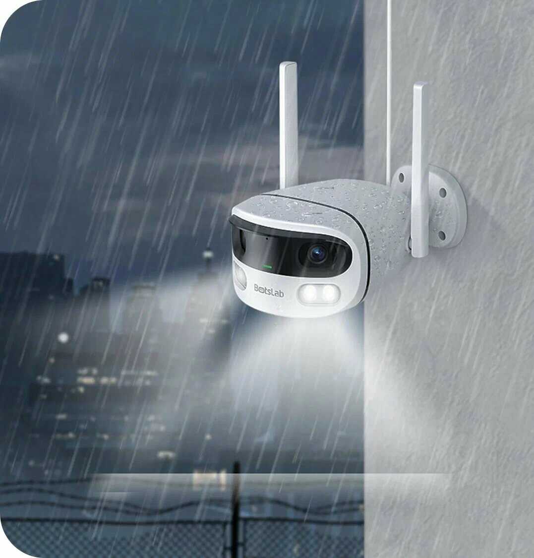 Камера наружного наблюдения Botslab Outdoor Dual-lens Camera W302 фотография 6