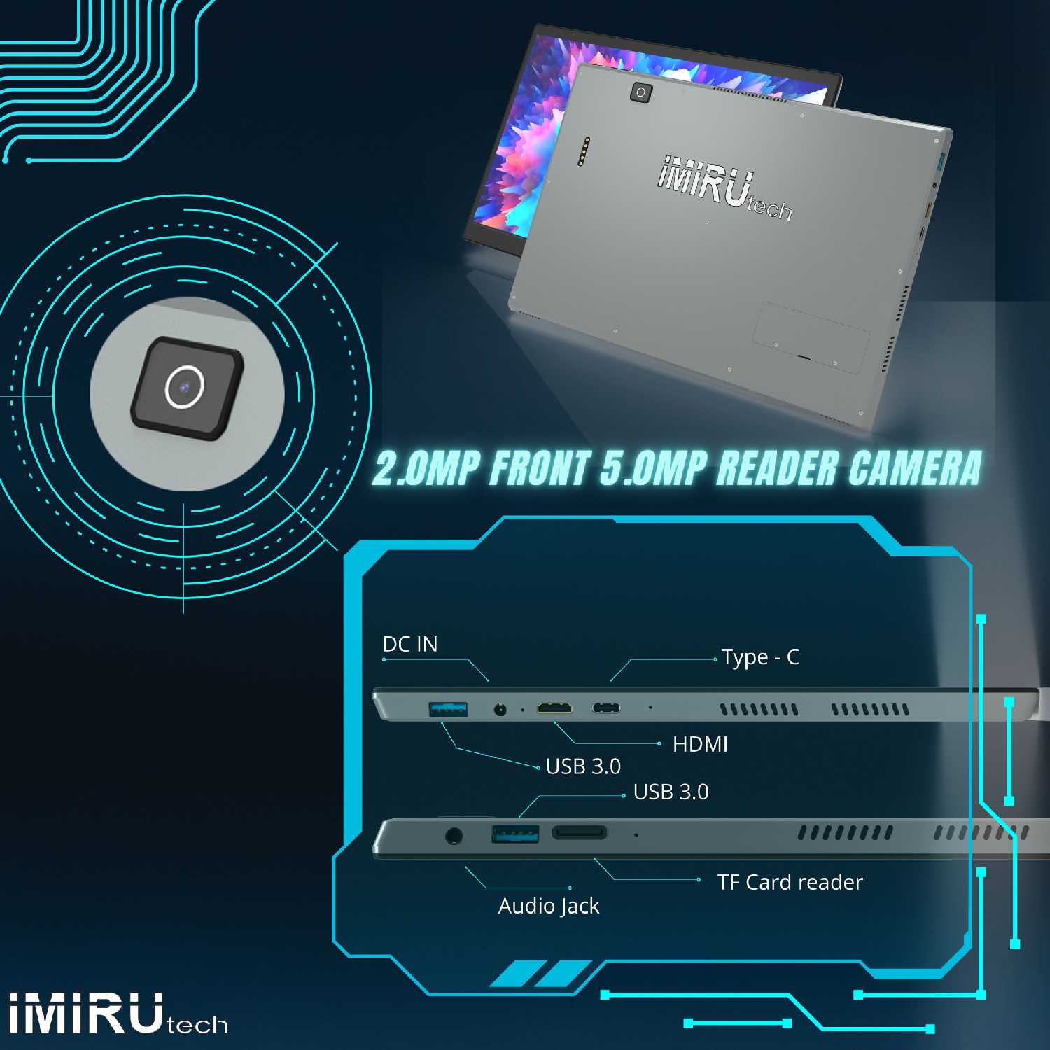 Windows планшет 2в1 iMiRu P14 Win (8Гб DDR4 + 512ГБ SSD) фотография 16