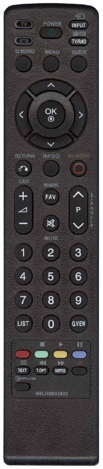 Пульт HUAYU TV для телевизора LG (MKJ40653802) фотография 3
