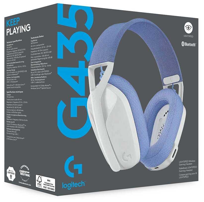 Logitech G435 White фотография 6