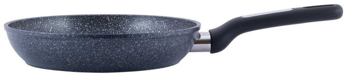 Сковорода 22 см Kamille KM-5386MR (Ø22 см) с покрытием чёрный мрамор из кованного алюминия фотография 1
