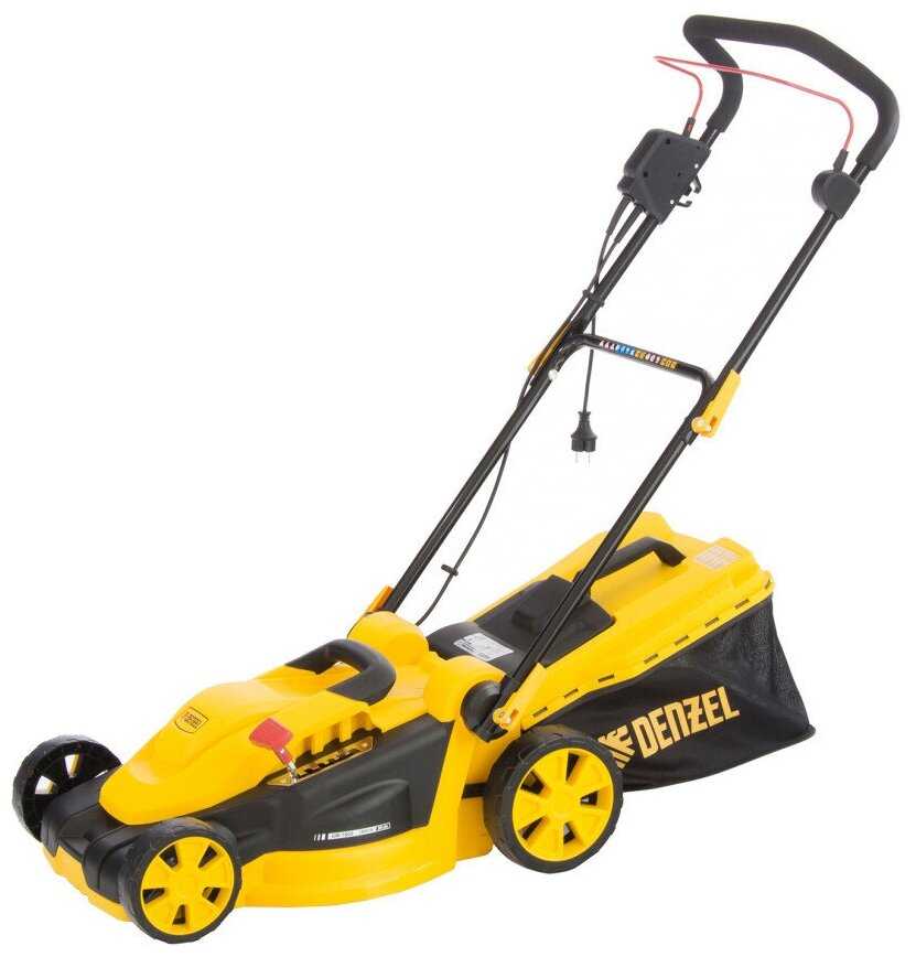Газонокосилка электрическая DENZEL GM-1800, 1800 Вт, ширина 38 см, травосборник 40 л (96617) фотография 15