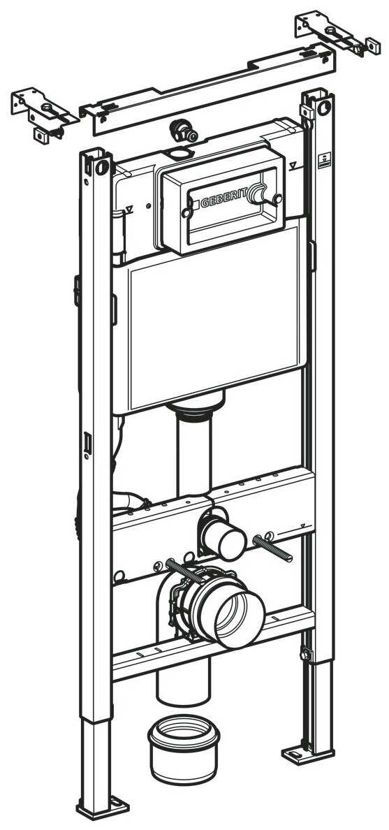 Рамная инсталляция GEBERIT DuofixBasic 458.103.00.1 UP100 фотография 4