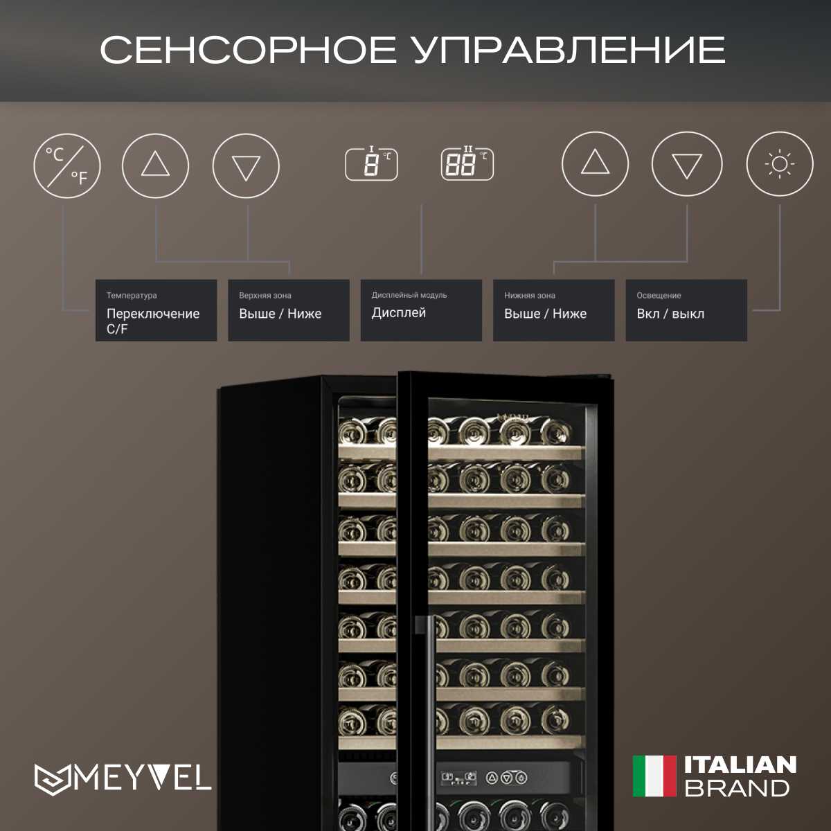 Встраиваемый винный шкаф Meyvel MV160-KBT2 фотография 19