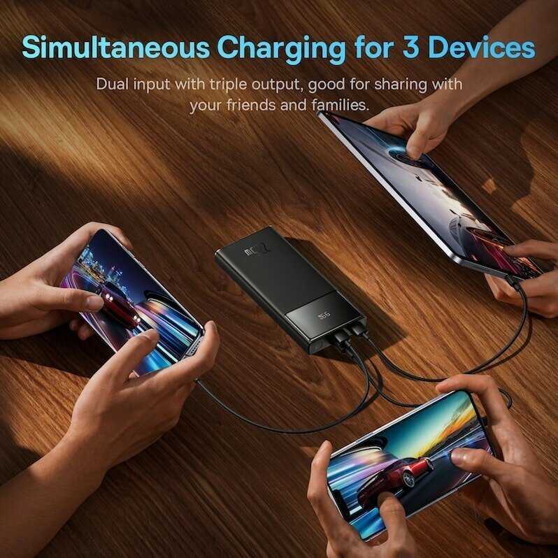 Внешний аккумулятор Baseus Star-Lord Digital Display Fast Charge Power Bank 10000mAh 22.5W (PPXJ100002) фотография 1