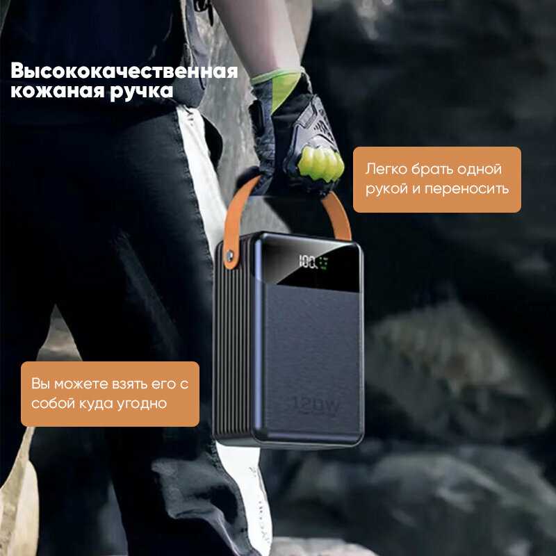 Повербанк Повербанк с беспроводной зарядкой (160000 mAh) фотография 6