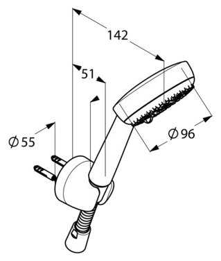 Ручной душ KLUDI Logo 6803005-00, хром фотография 1