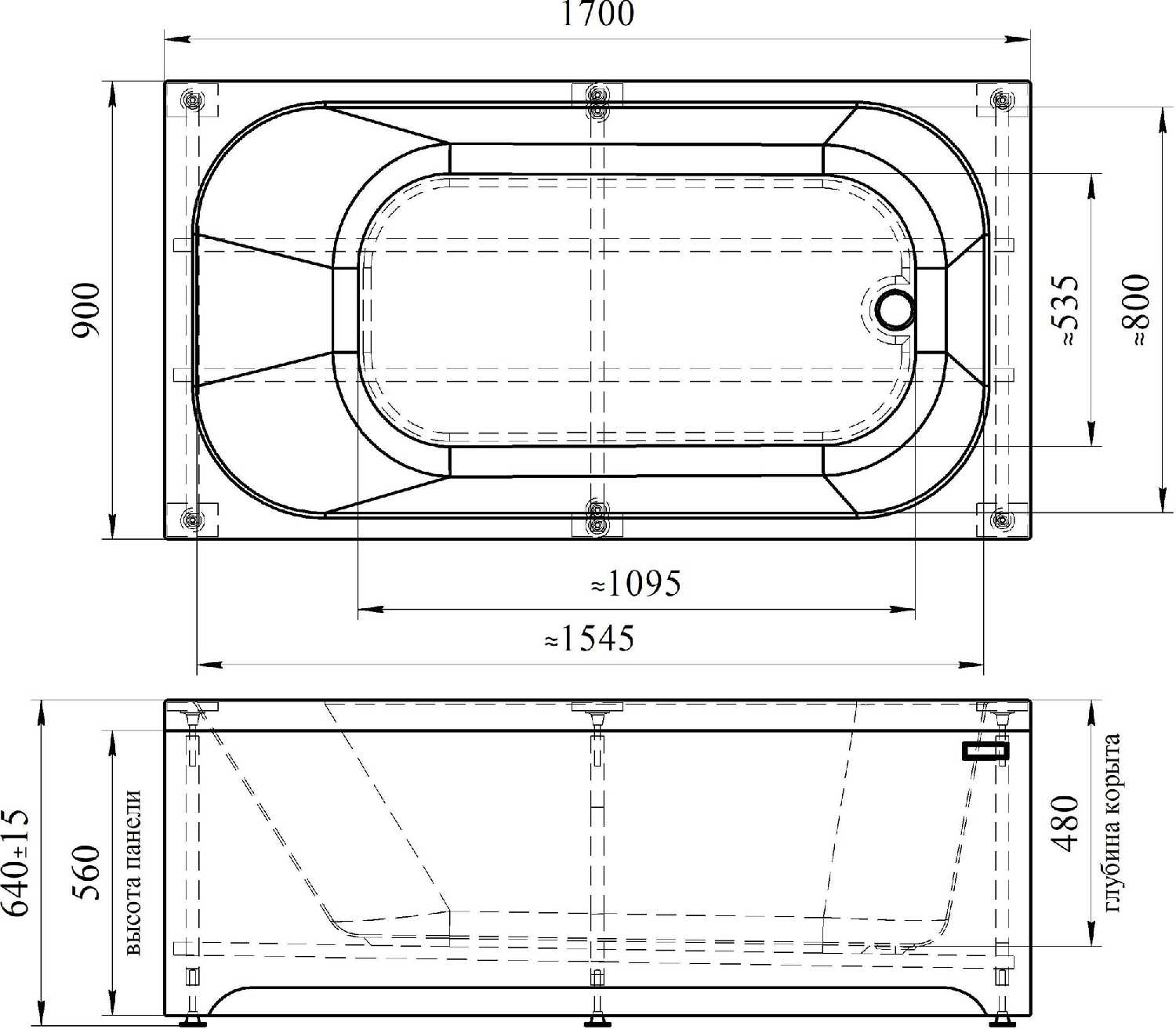 Акриловая ванна Radomir Прованс (1-01-0-0-1-187) фотография 5