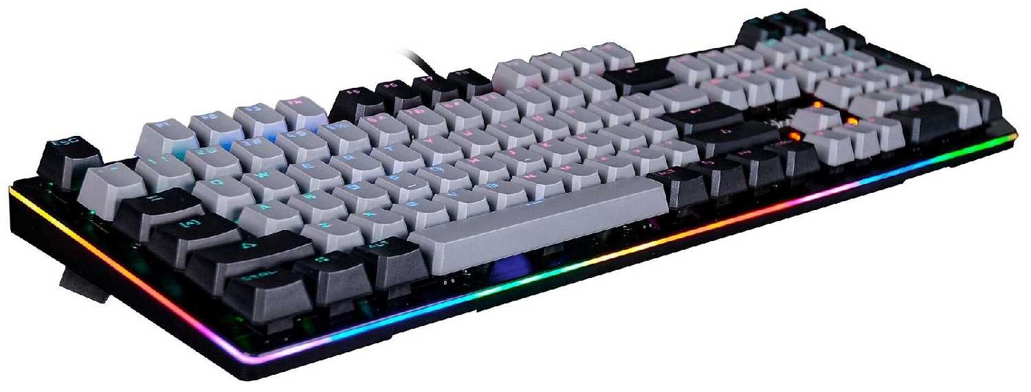 Клавиатура A4Tech Bloody B828N механическая черныйсерый USB for gamer LED фотография 2