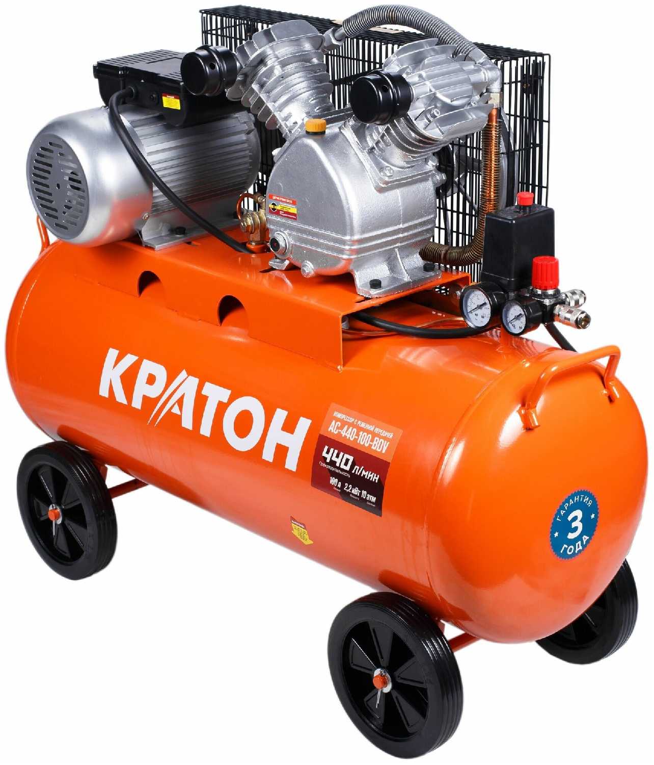 Компрессор Кратон AC-440-100-BDV, 2.2 кВт фотография 1