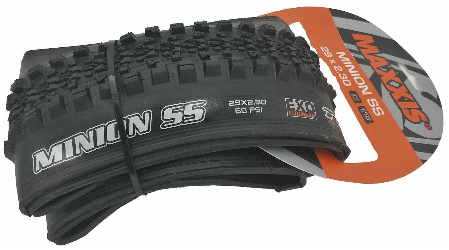Велопокрышка Maxxis Minion SS EXO TR, 29x2.3, 60 TPI, складная, черная, TB96778000 фотография 2