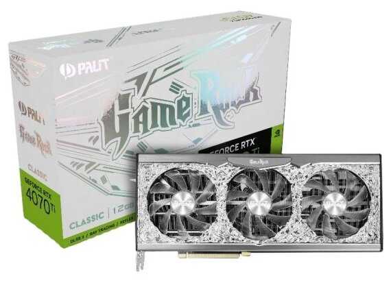 Видеокарта Palit GeForce RTX 4070 Ti GameRock Classic 12G (NED407T019K9-1046G) фотография 11