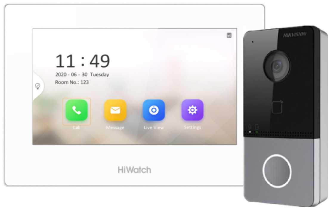 Wi-fi домофон HiWatch DS-D100IKWF
