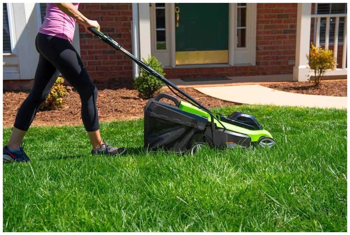 Аккумуляторная газонокосилка Greenworks G24X2LM41 (2512607) фотография 15