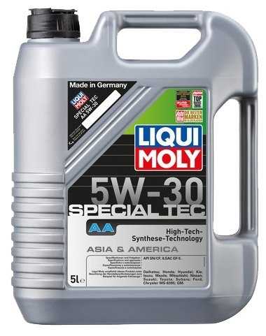 HC-синтетическое моторное масло LIQUI MOLY Special Tec AA 5W-30 фотография 9