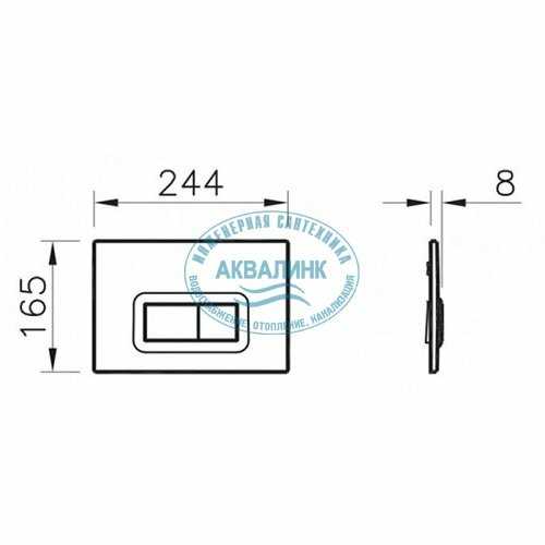 Кнопка смыва VitrA Loop R (740-0680) фотография 8