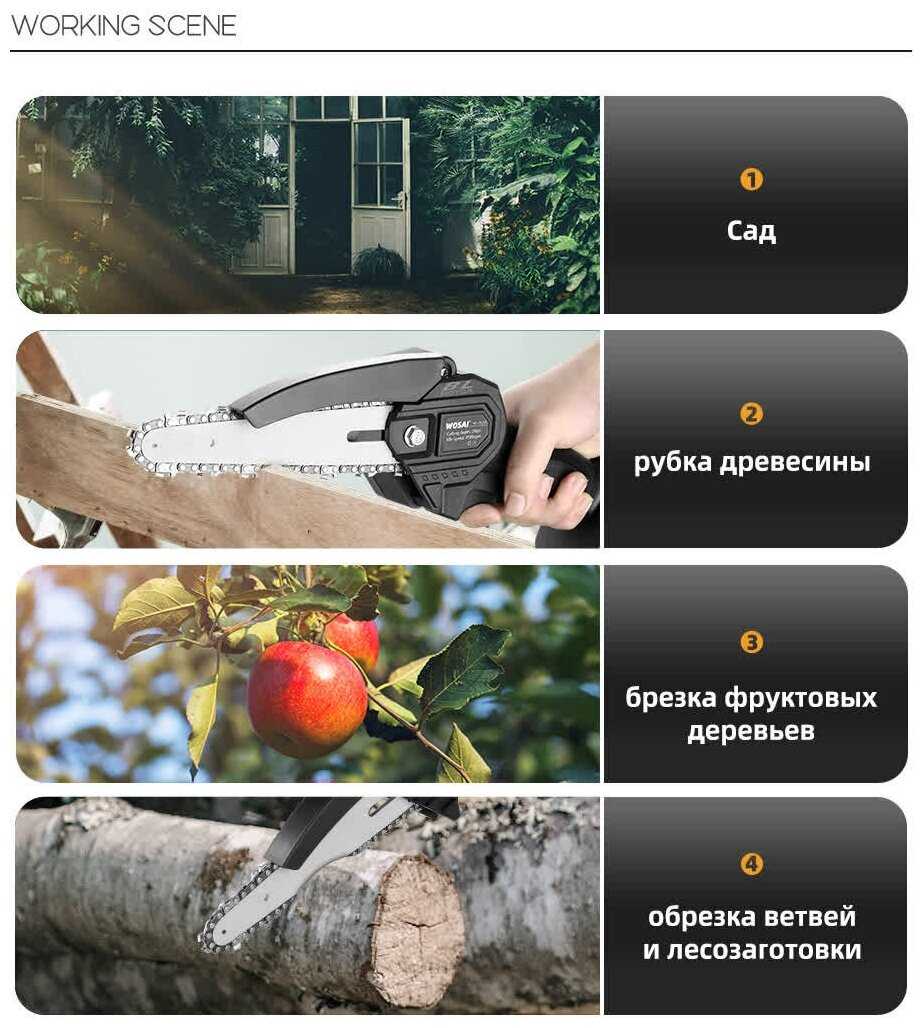 Пила аккумуляторная VVOSAI (WOSAI) WS-DSJ20-C1 фотография 15