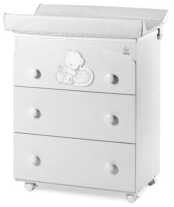 Пеленальный комод Italbaby Love с ванночкой, 3 ящика фотография 1