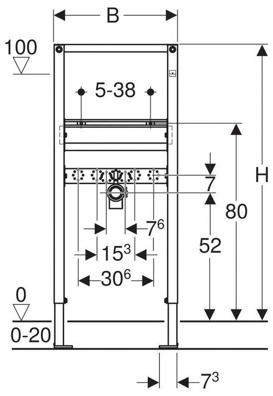 Рамная инсталляция GEBERIT Duofix (111.434.00.1) фотография 12