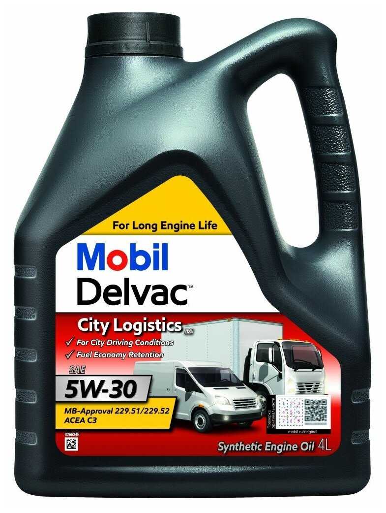 Синтетическое моторное масло MOBIL Delvac City Logistics M 5W-30 фотография 2