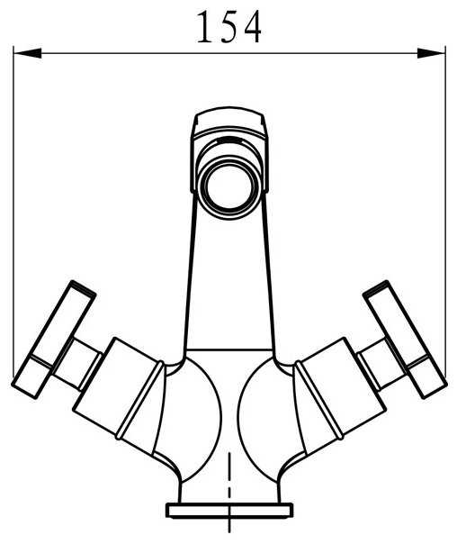Смеситель для биде Elghansa New Wave Delta 4907593, вентильный фотография 2