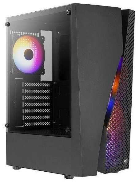 Корпус microATX Aerocool Wave-G-BK-v2 Без БП чёрный
