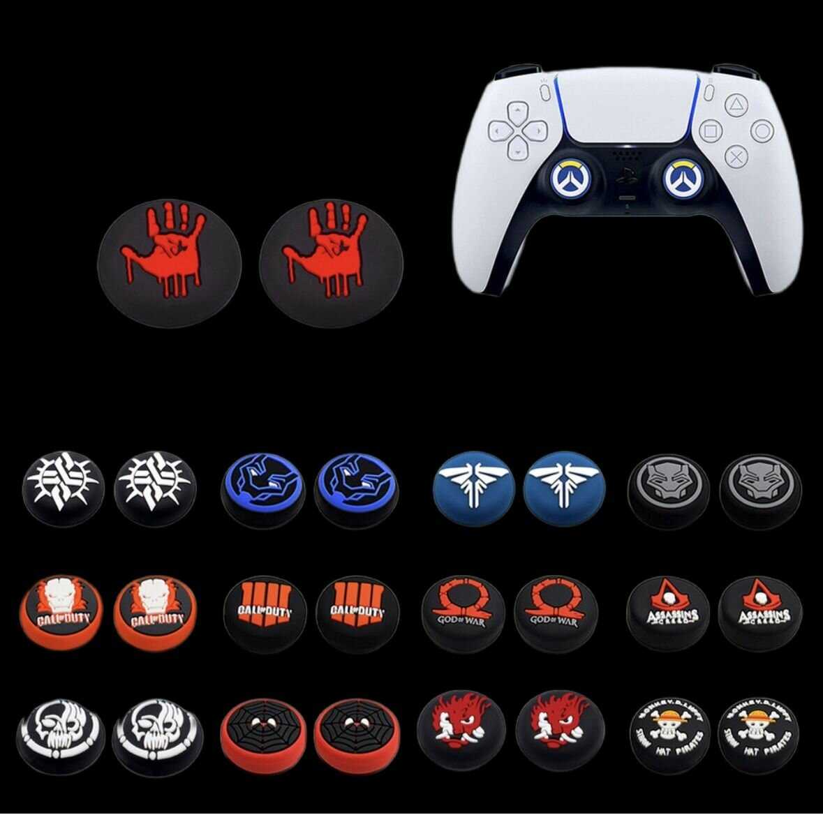 Защитные силиконовые накладки для джойстика PS5 DualSense, PS4 DualShock, Xbox 360 Xbox One Series фотография 6