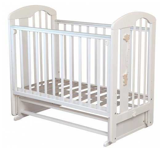 Кроватка Красная Звезда Агата С718 Мишки, классическая, поперечный маятник фотография 1