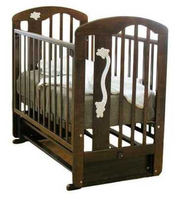 Кроватка Красная Звезда Агата С718 Мишки, классическая, поперечный маятник фотография 2