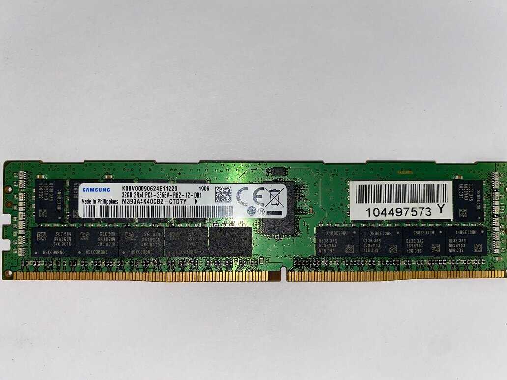 Оперативная память Samsung 32 ГБ DDR4 DIMM CL19 (M393A4K40CB2-CTD) фотография 5