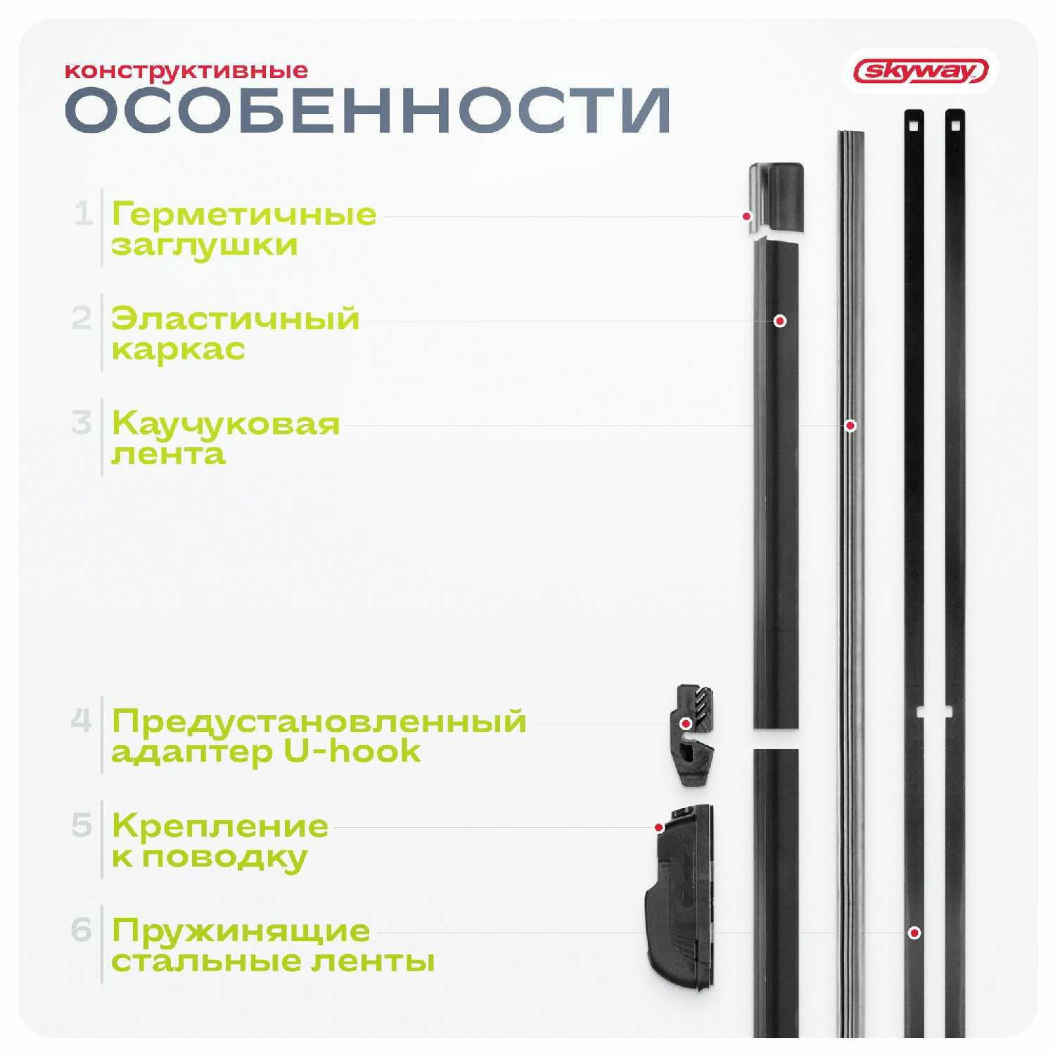 Дворники автомобильные LADA ВАЗ Largus, Priora, GAZ Sobol, GAZ ГАЗ-3310 Валдай, Chevrolet Niva (500/500 мм) фотография 6