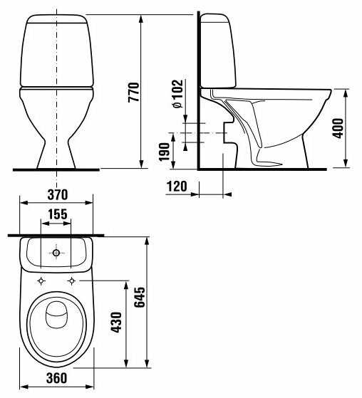 Унитаз с бачком напольный Jika Baltic 824286000242 с горизонтальным выпуском фотография 1