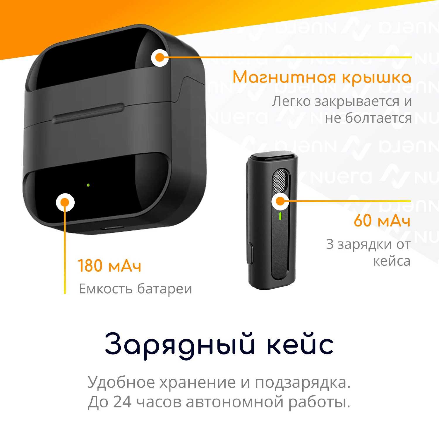 Беспроводной петличный микрофон NOBUS K90-L фотография 21